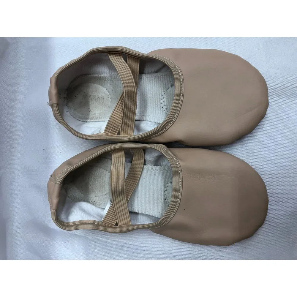 Pre-Owned Dance Ballet Shoes Stelle 2M Leather Single Strap Full Sole